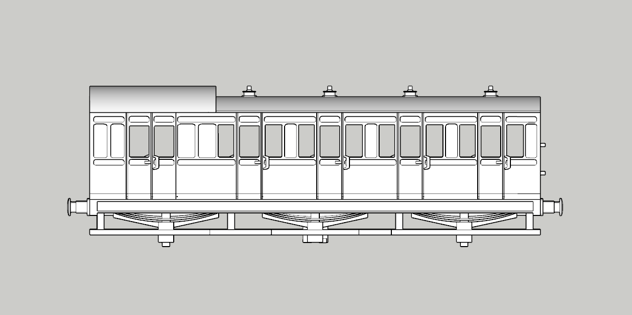 (image for) Generic - Six Wheel 31ft Third Brake - Birdcage